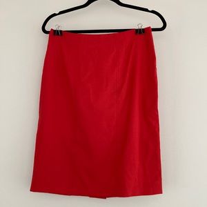 NWT Boss Hugo Boss Vilisa Red Pencil Skirt- Size 4